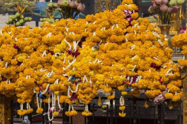 Flower Decoration Temple